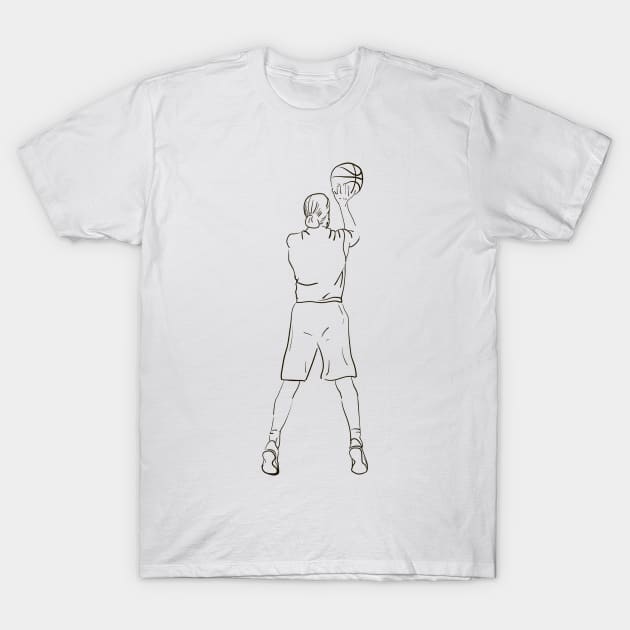 Basketball Player #3 T-Shirt by Olga Berlet